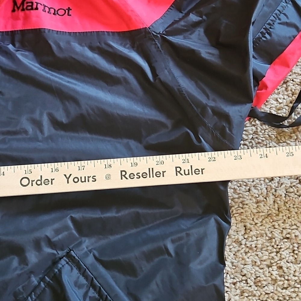 Marmot Jacket Full Zip Hooded Outdoor Hiking Rain Shell‎ Men's Medium Vented Ski - Picture 7 of 10